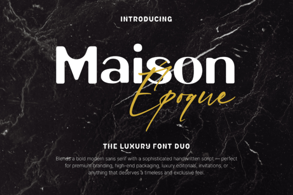 Maison Époque Duo: A Timeless Display Font for Editors